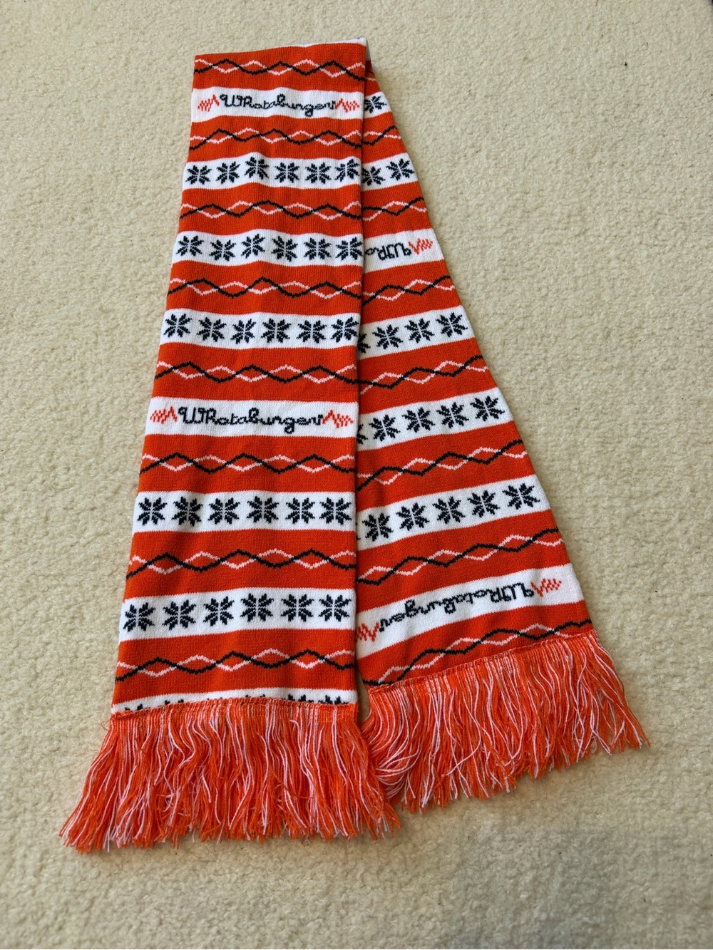 Whataburger Fringe Scarf Winter
